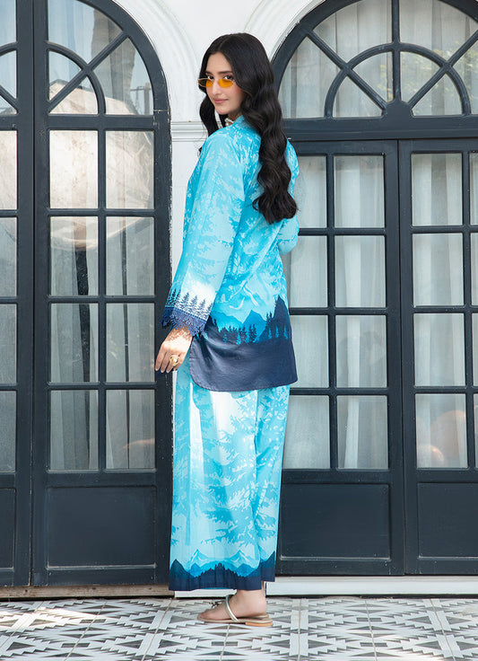 Sea Blue Premium Tunic 1 PC Shirt