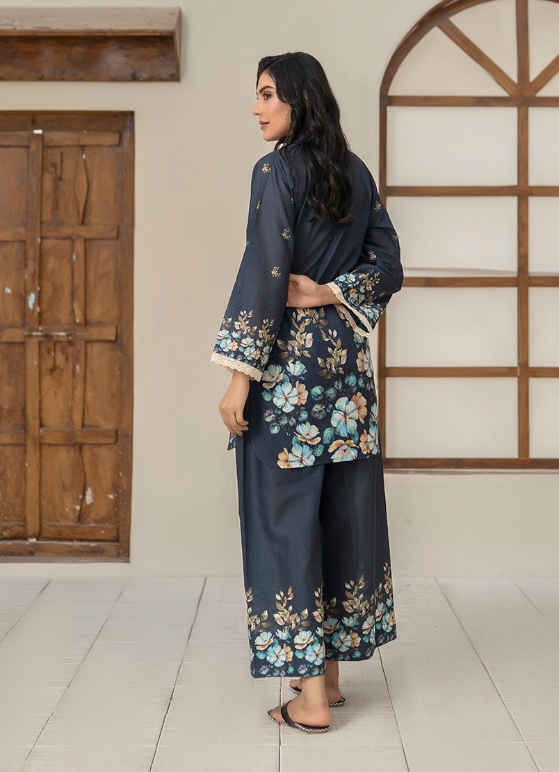 Royal Blue Elegant Tunic 1 PC Shirt