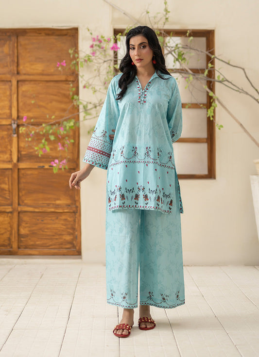 Ice Blue Luxury 1 PC Shirt