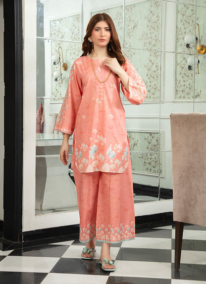 Peach Chic Printed 1 PC Shirt