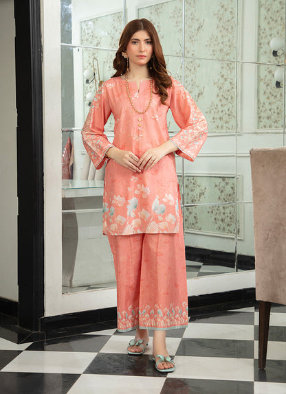 Peach Chic Printed 1 PC Shirt