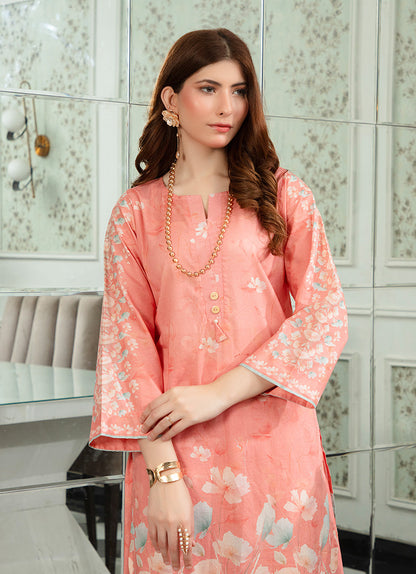 Peach Chic Printed 1 PC Shirt