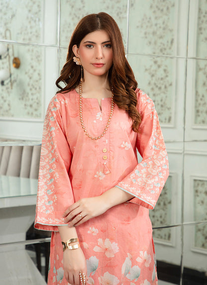 Peach Chic Printed 1 PC Shirt