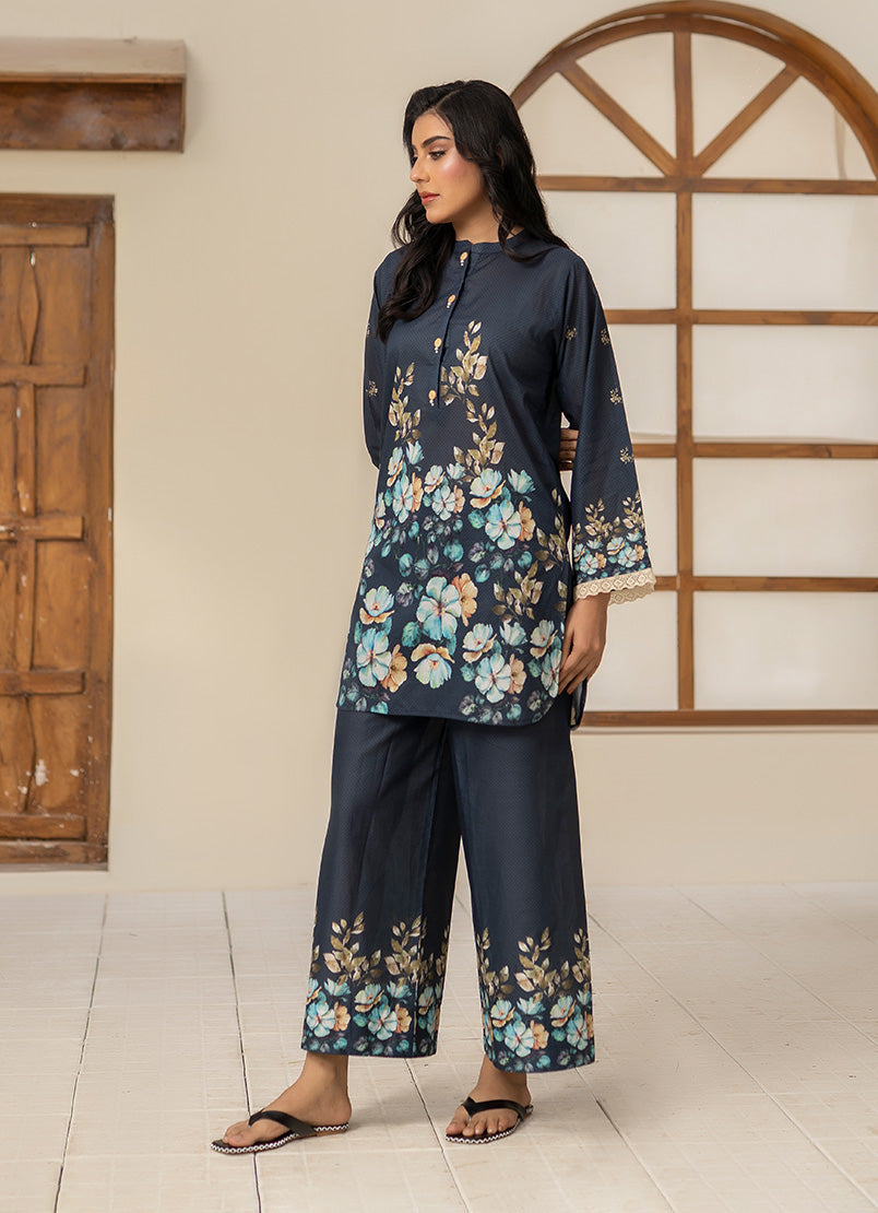 Royal Blue Elegant Tunic 1 PC Shirt